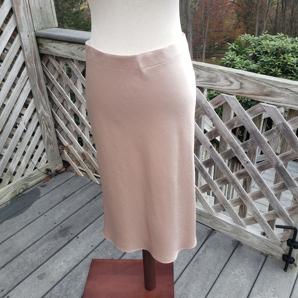 Theory Side Slit Satin Skirt, sS - Picture 2 of 11
